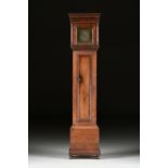 THE STRETCH-JUDSON FAMILY WALNUT TALL CASE CLOCK, BY PETER STRETCH, SIGNED, PHILADELPHIA, 1705-1710,