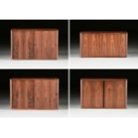 A FOUR PIECE DANISH MODERN ROSEWOOD WALL HANGING ROYAL SYSTEM, CADO, POUL CADOVIUS, DESIGNER, 1960s,