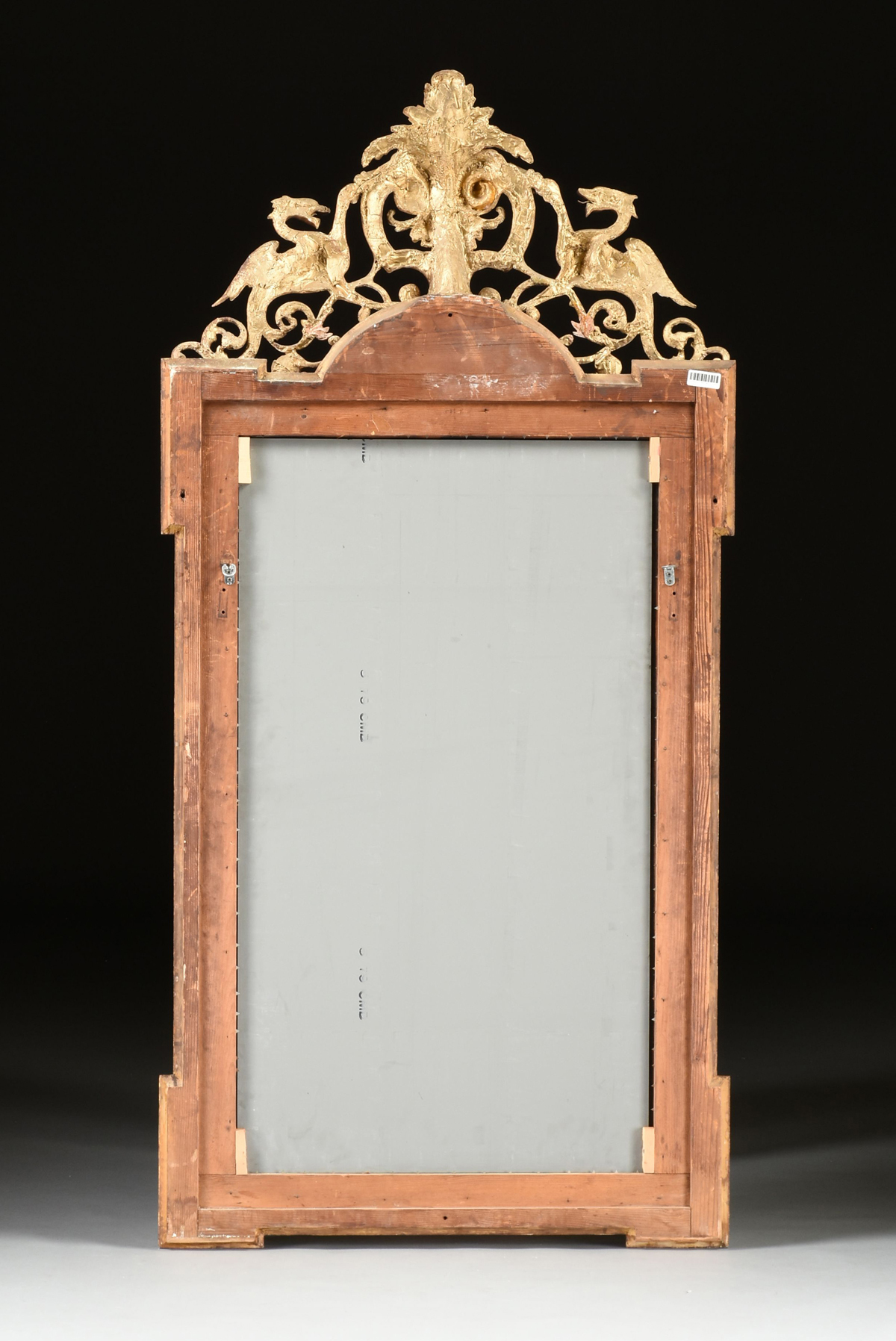 A RENAISSANCE REVIVAL GILT AND CARVED WOOD PIER MIRROR, FRENCH, THIRD QUARTER 19TH CENTURY, with a - Image 5 of 5