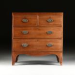 A FEDERAL EBONY INLAID MAHOGANY FOUR DRAWER CHEST, AFTER MICHAEL ALLISON, PROBABLY NEW YORK, EARLY