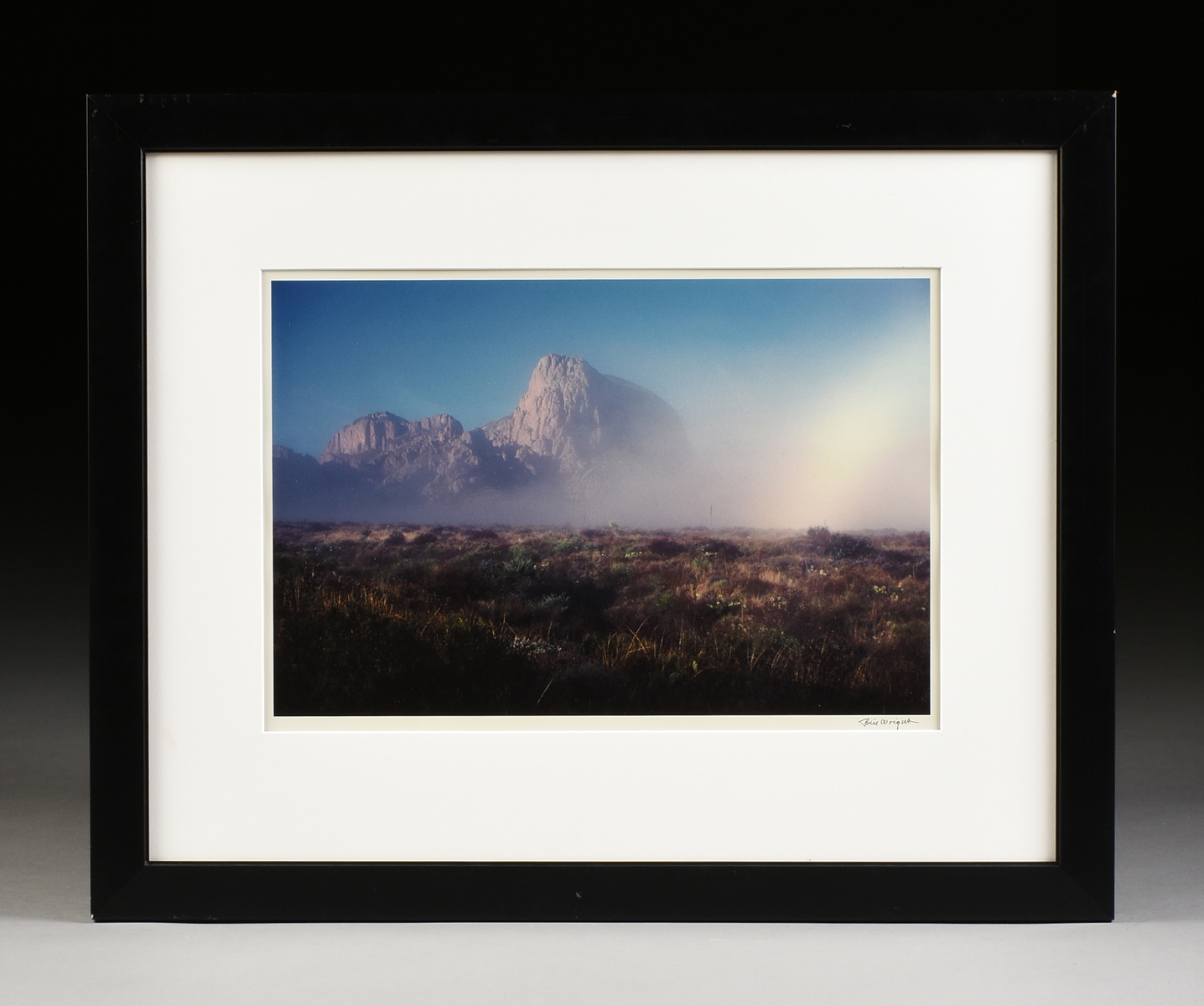 BILL WRIGHT (American/Texas 20th/21st Century) A PHOTOGRAPH, "Mountains in Morning Fog (Green - Image 2 of 11