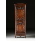 A FRENCH PROVINCIAL CARVED OAK BONNETIÉRE, FIRST HALF 19TH CENTURY, in the Louis XV style and
