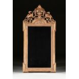 A RENAISSANCE REVIVAL GILT AND CARVED WOOD PIER MIRROR, FRENCH, THIRD QUARTER 19TH CENTURY, with a