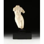 A ROMAN STYLE MARBLE TORSO OF VENUS, AFTER THE APHRODITE OF MENOPHANTOS, POSSIBLY 1ST-4TH CENTURY