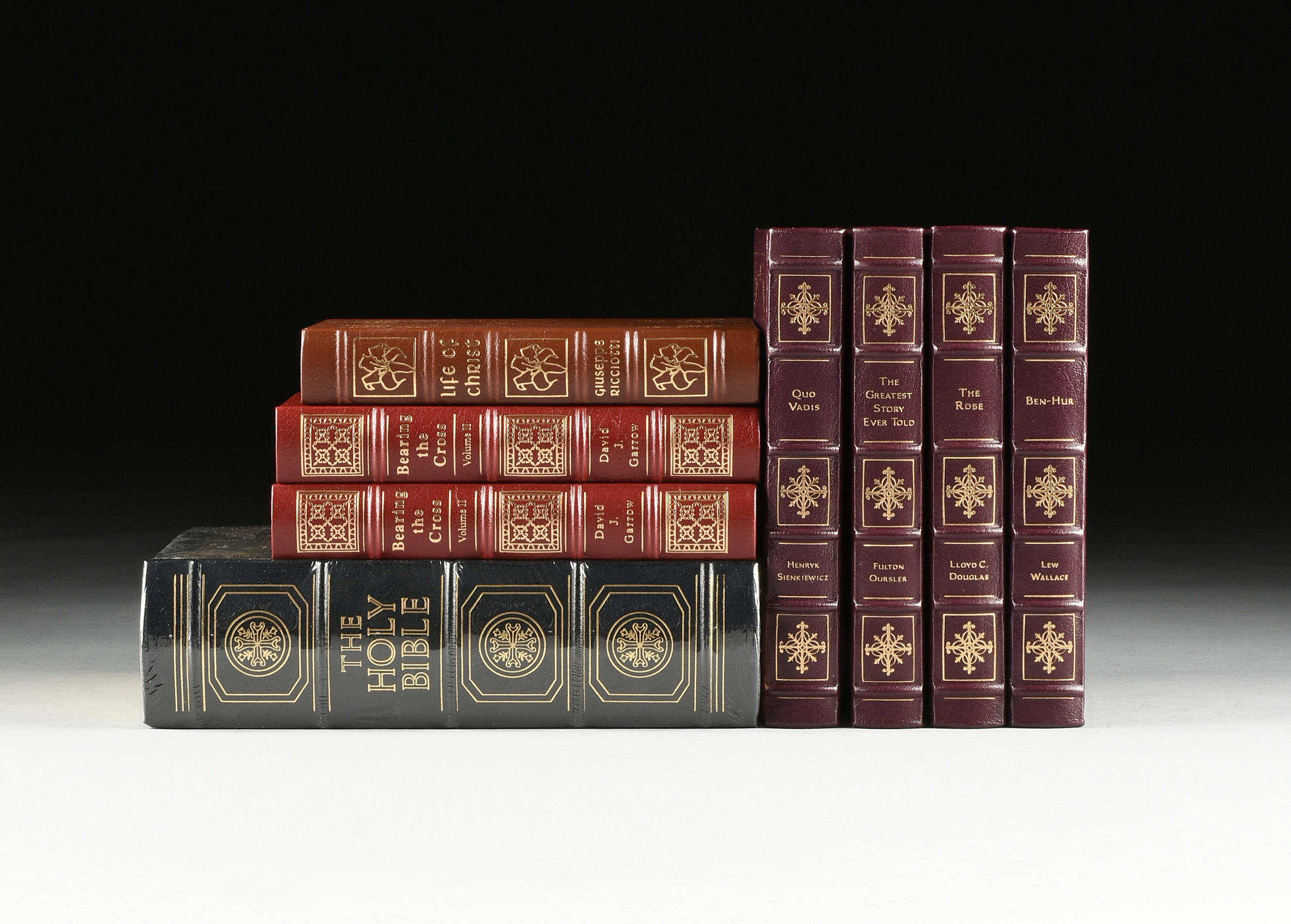 A GROUP OF EIGHT EASTON PRESS TITLES FROM THE "EPICS OF CHRISTIANITY" SERIES, LATE 20TH CENTURY gilt