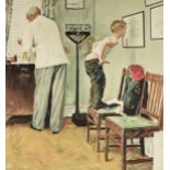 NORMAN ROCKWELL (American 1894-1978) A SATURDAY EVENING POST COVER PRINT, "Before the Shot," color