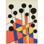 ALEXANDER CALDER (French/American 1896-1976) A PRINT, "Balloons," CIRCA 1971, color lithograph on