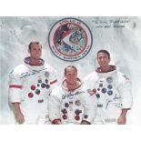 A GROUP OF ELEVEN NASA ASTRONAUT PRINTS, PHOTO AND EPHEMERA, APOLLO 15, CREW SIGNED, CIRCA 1971,