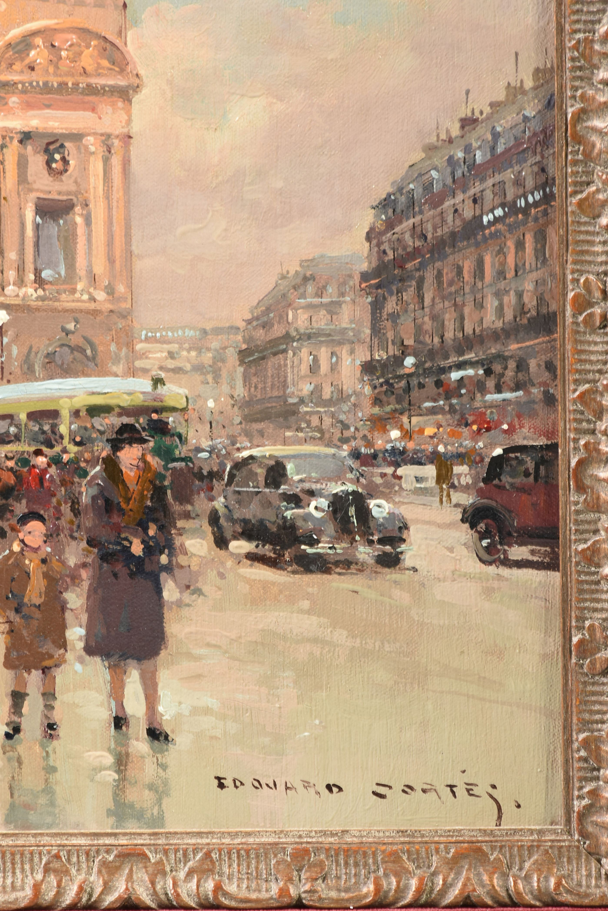 ÉDOUARD CORTÈS (French 1882-1969) A PAINTING, "Palais Garnier Opera House," oil on canvas, - Image 10 of 12