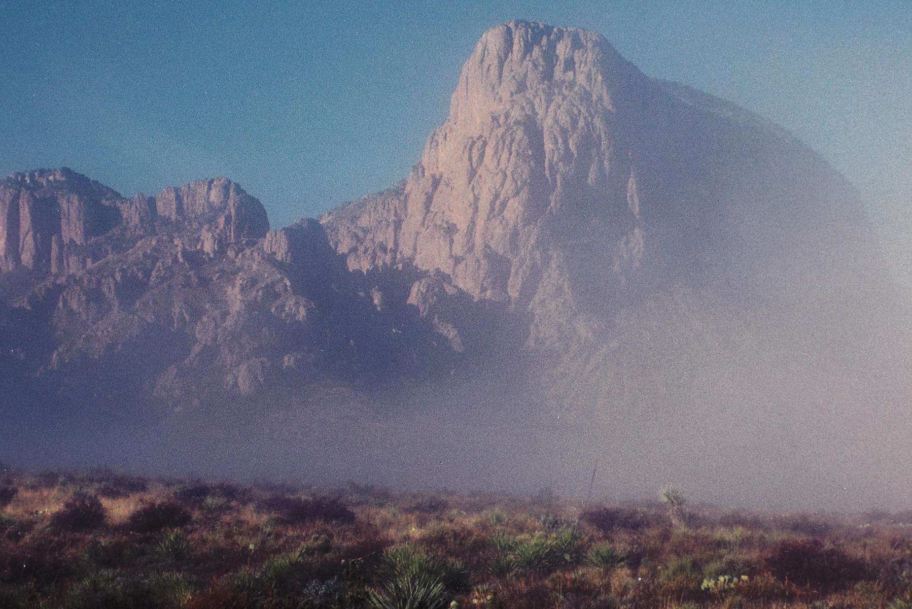 BILL WRIGHT (American/Texas 20th/21st Century) A PHOTOGRAPH, "Mountains in Morning Fog (Green - Image 8 of 11