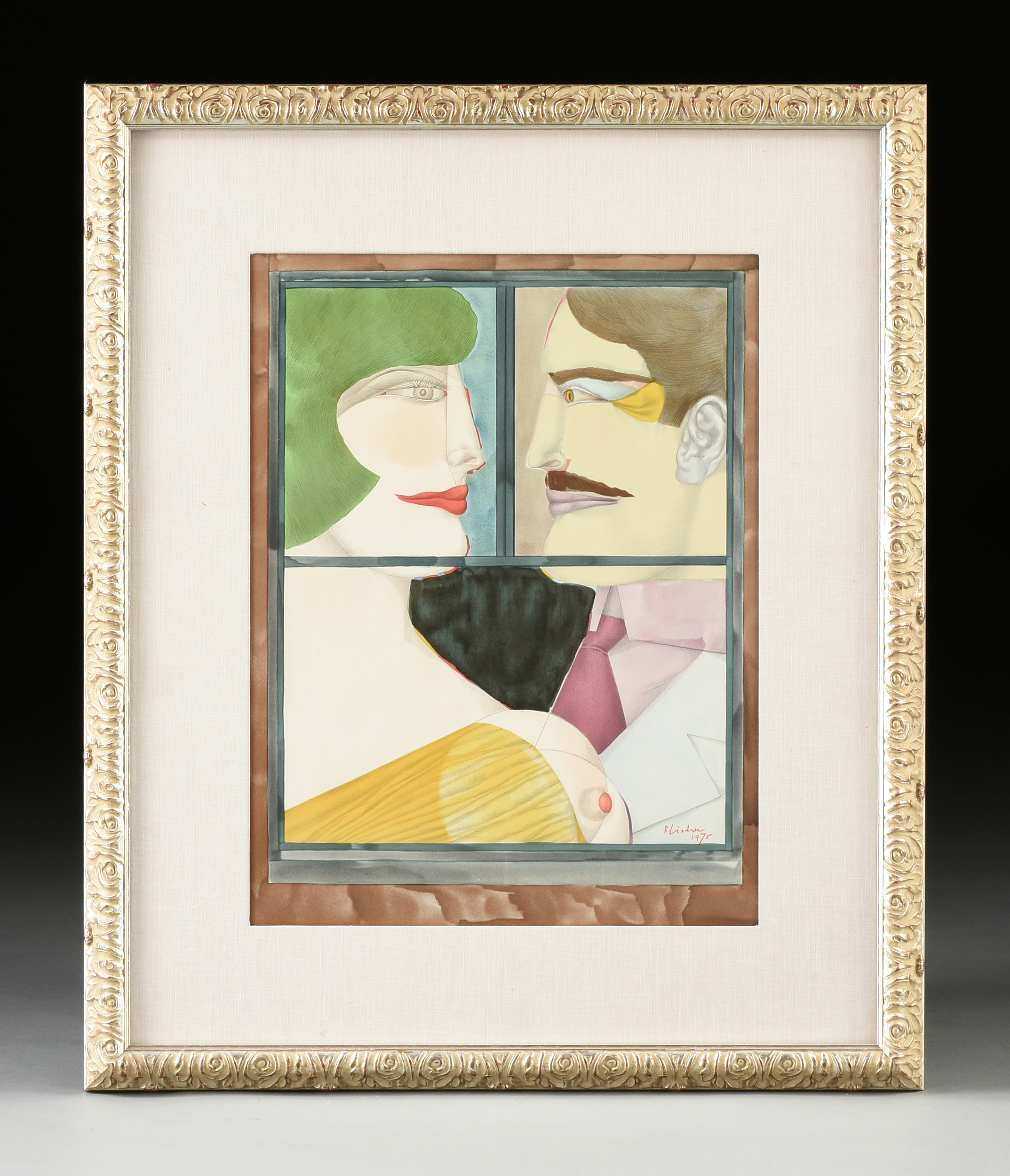 after RICHARD LINDNER (German/American 1901-1978) A PRINT, "American Portrait," CIRCA 1976, color - Image 2 of 10