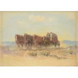 MELVIN CHARLES WARREN (American/Texas 1920-1995) A PAINTING, "Stagecoach," oil on canvas, signed L/