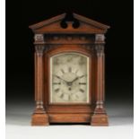A NEOCLASSICAL REVIVAL OAK "WESTMINSTER CHIME ON EIGHT BELLS" CLOCK, LUND & BLOCKLEY, RETAILERS,