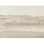 ERNEST GARTHWAITE (Canadian b. 1940) A DRAWING, "Pasture Landing II," NEW YORK, 1981, copper