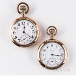 Two E. Howard Open-face Watches