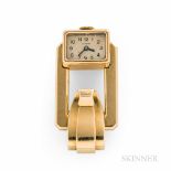 Cartier 18kt Gold Brooch or Lapel Watch