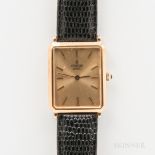 Concord 14kt Gold Mid-size Tank Wristwatch