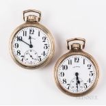 Two Illinois Watch Co. "Sixty Hour Bunn Special" Watches