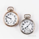 Two Illinois Watch Co. "Sixty Hour Bunn Special" Watches