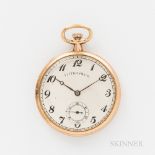 14kt Agassiz Open-face Pocket Watch Signed Tiffany & Co.