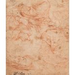 Italian School, 16th Century Two Fragmentary Double-sided Sketches: Study of Hands and Drapery (ver