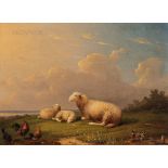 Frans Van Severdonck (Belgian, 1809-1889) Sheep Resting in a Meadow