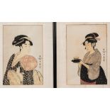 SetofTwoKitagawaUtamaro(1753-1806)WoodblockPrints