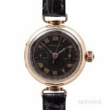 Tiffany & Co. 18kt Gold Monopusher Chronograph Wristwatch, attributed to Ulysse Nardin, first quarte