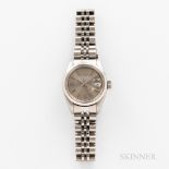 Rolex Stainless Steel Reference 6916 Wristwatch, c. 1981, gray sunburst dial with applied indices an