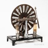 Wimhust Electrostatic Induction Generator, Germany, c. 1900, small version with a 9 3/4-in. disc, mo