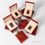 Six S.T. Dupont Lighters, all with inner, outer boxes, three with and three without blank guarantee