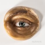 Early Wax and Glass Eye Display, used for demonstrating what a glass eye would appear like in contex