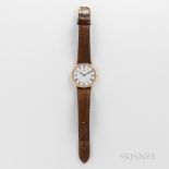 Tourneau Wristwatch, roman numeral white dial with simple blued leaf hands, 7-jewel Antima quartz mo