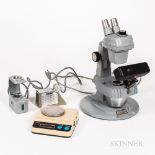 Bausch & Lomb Mark-V "Gemolit" Microscope and Accessories, a Gem Polariscope, and Duplex II Refracto