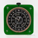 Hamilton 4992B U.S. Government Observatory Watch, colorless and green Plexiglas case housing the 2 3