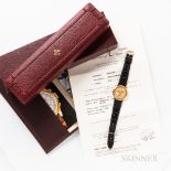 Patek Philippe 18kt Gold Reference 5022J Wristwatch with Box and Papers, engine-turned roman numeral