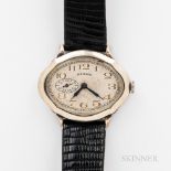 Illinois Watch Co. "Piccadilly" Wristwatch, 14kt gold-filled plain bezel case, 17-jewel manual-wind