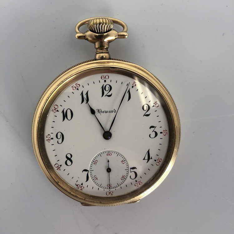 Three Howard & Co. Open-face Watches, 17-jewel movement no. 328841 in a 14kt gold case; and two othe - Image 4 of 14