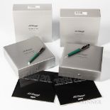 S.T. Dupont Limited Edition "Statue of Liberty" Pen Set, 18kt medium nib, with inner and outer boxes