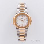 Single-owner Two-tone Patek Philippe Nautilus Reference 3800/001 Wristwatch, c. 1997, 18kt gold and