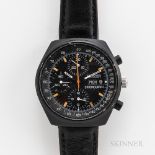 Lejour Three-register PVD Chronograph, c. 1970s, tonneau-shaped case with stadium-style tachymeter s
