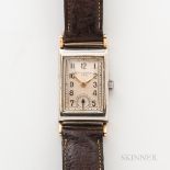 Patek Philippe & Co. Two-tone Wristwatch, two-tone stainless steel and gold case with silvered dial,