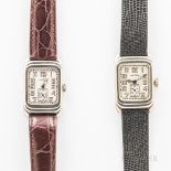Two Illinois Watch Co. "Futura" Wristwatches, both in 14kt gold-filled cases, 17-jewel, caliber 207