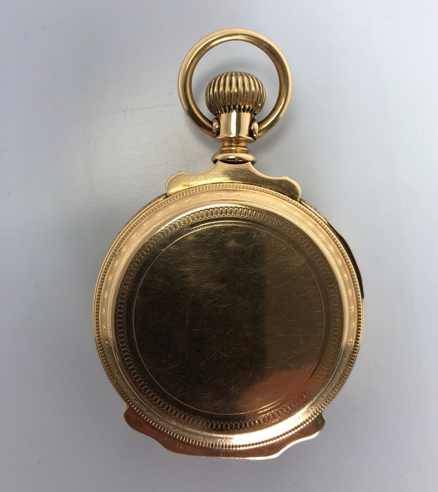 E. Howard & Co. 14kt Gold Box-hinged Hunter-case Watch, roman numeral dial marked "E. Howard & Co. B - Image 7 of 12