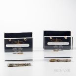 Two Ancora 80th Anniversary "Grand Complication" Fountain Pen Sets, limited editions no. 02/25, and