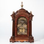 Henton Brown Hour-strike Musical Bracket Clock, London, 18th century, mahogany domed and shaped case