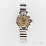 Omega Seamaster Reference 2869 Wristwatch, c. 1950s, stainless steel case with silvered dial, dauphi