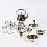 Ten-piece Russian .875 Silver Tea and Coffee Service, St. Petersburg, c. 1860/61, marked with maker'