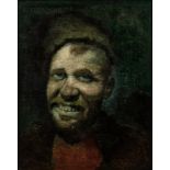 Attributed to Vasily Vasil'yevich Vereshchagin (Russian, 1842-1904), Head of a Grinning Peasant, Uns