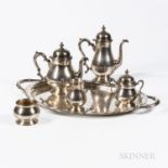 Six-piece International Sterling Silver Tea and Coffee Service, Connecticut, mid-20th century, compr